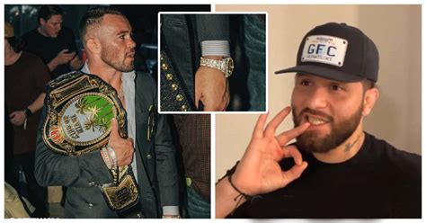 colby covington fake rolex|colby covington personality.